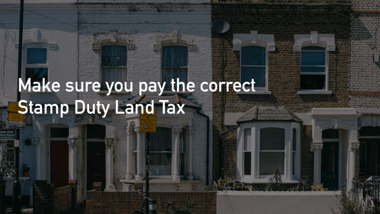 Pay the correct stamp duty land tax